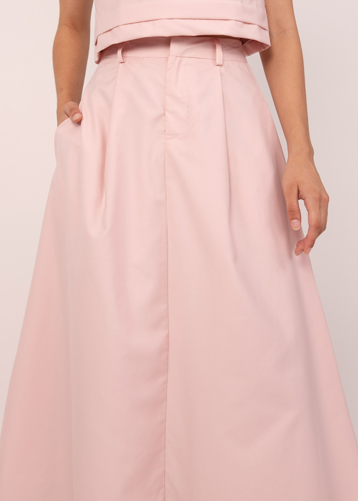 Aria Midi Skirt in Pink