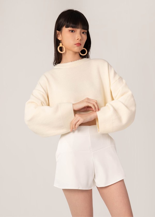 Keepin' It Cozy Pullover in White