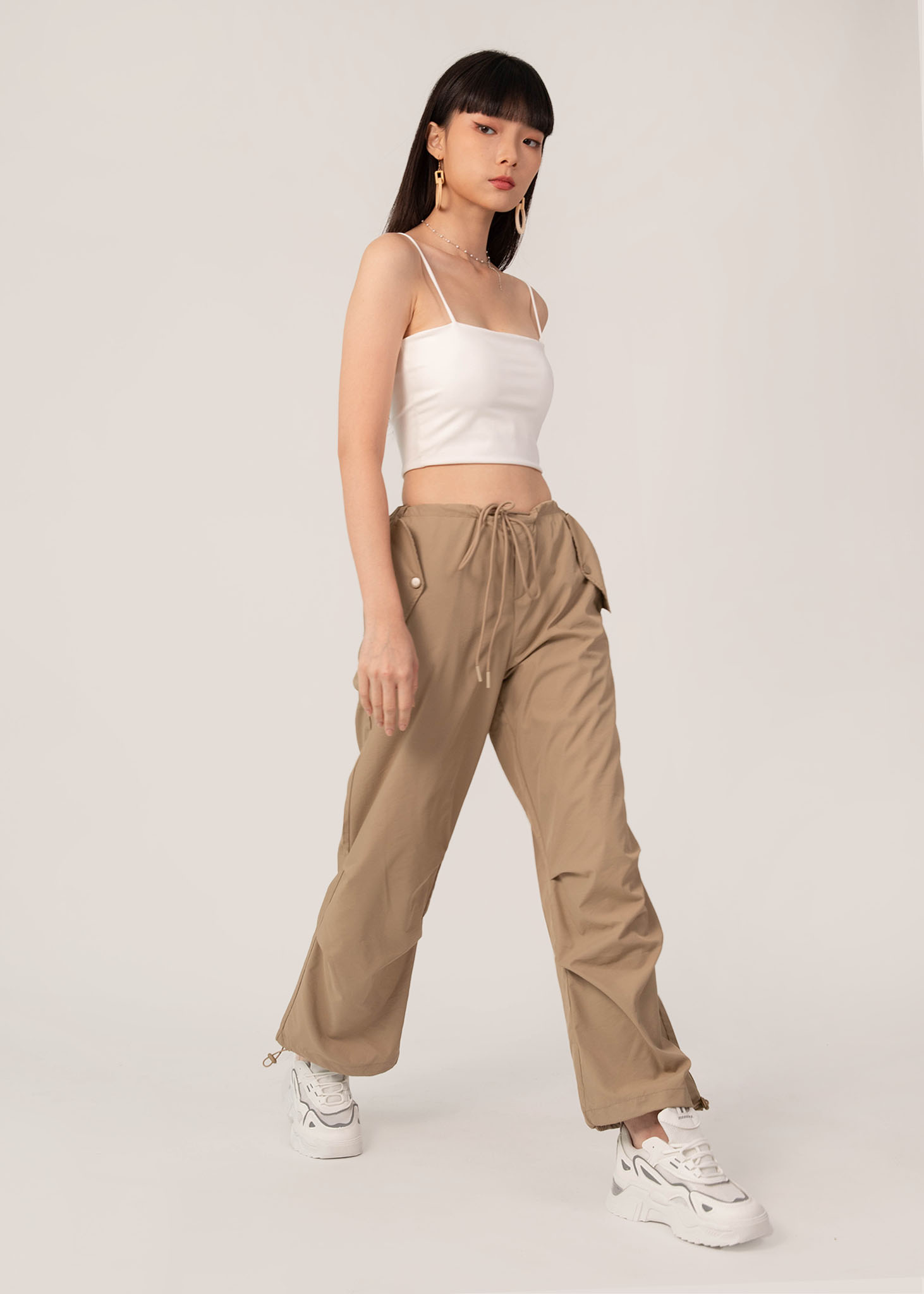 SサイズTHE SHISHIKUI PARACHUTE PANTS グレージュ Womens｜08sircus OFFICIAL WEB SITE – タグ 