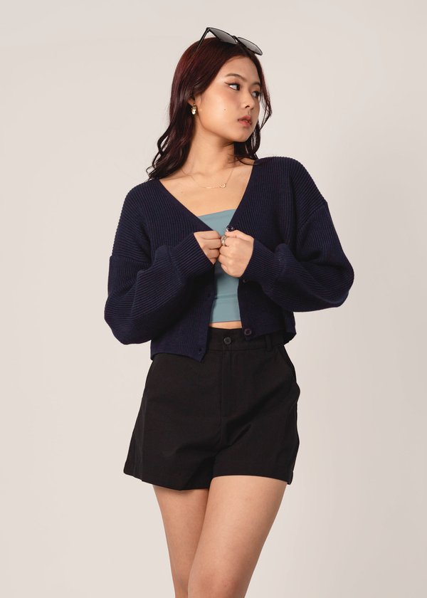 Now And Then Cardigan in Navy