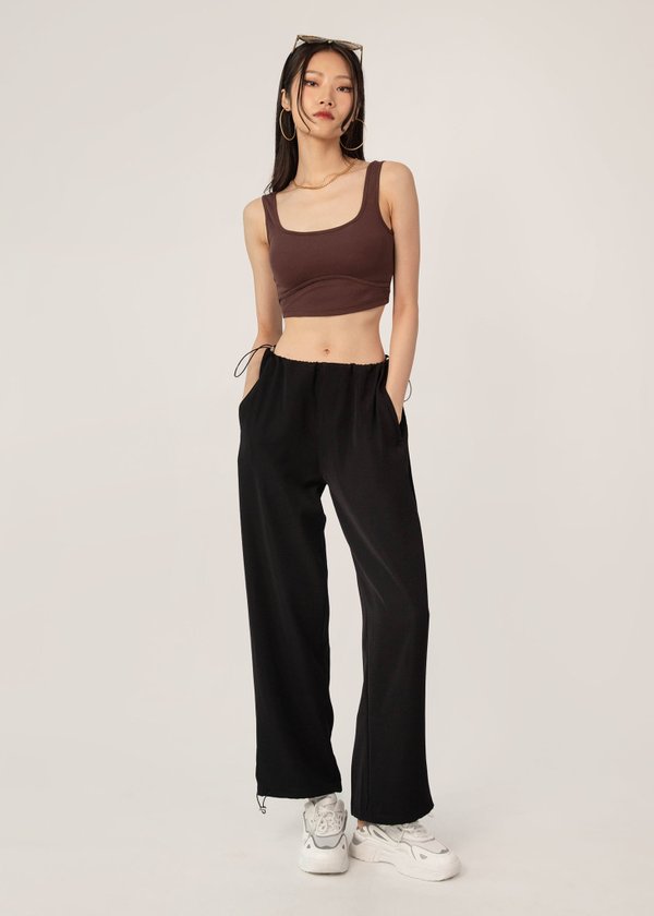 Outerspace Parachute Pants in Black