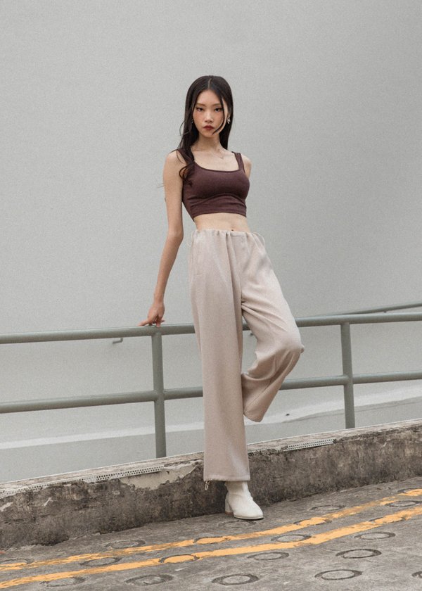 Outerspace Parachute Pants in Nude