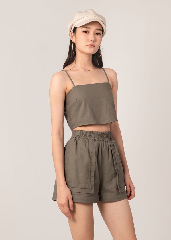 Lazy Days 2 Piece Top in Olive