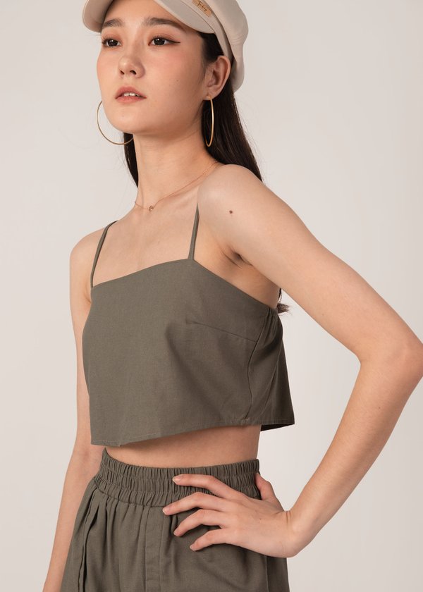 Lazy Days 2 Piece Top in Olive