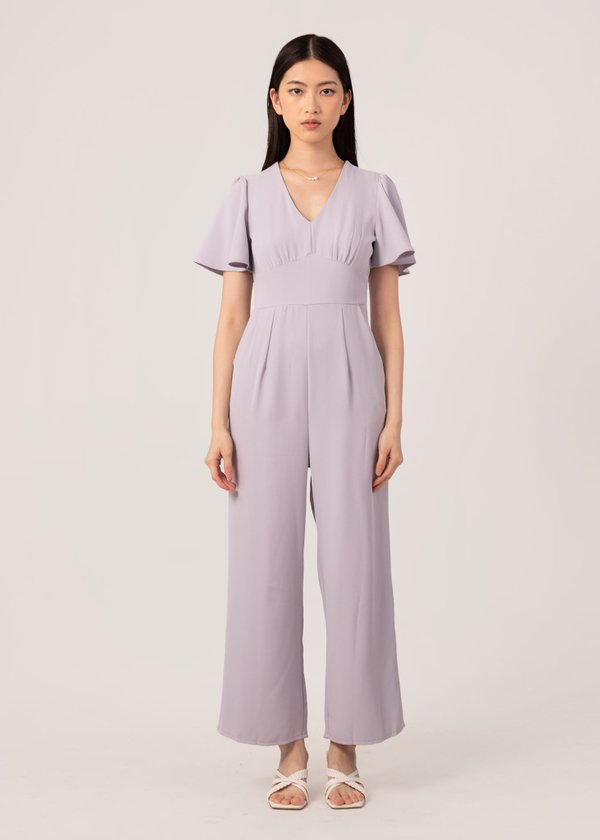 Workaholic Jumpsuit in Candy Lilac