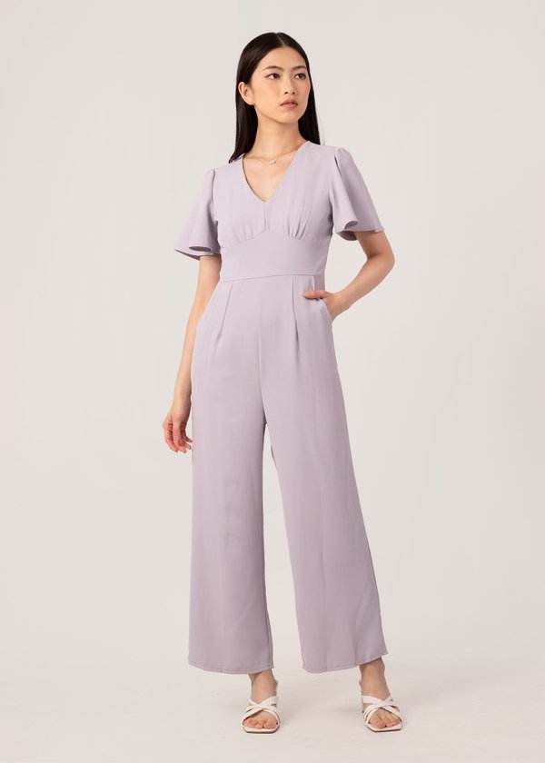 Workaholic Jumpsuit in Candy Lilac