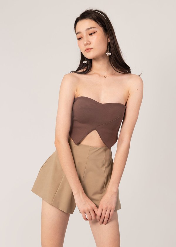 Not Your Usual Tube Top in Coffee Brown