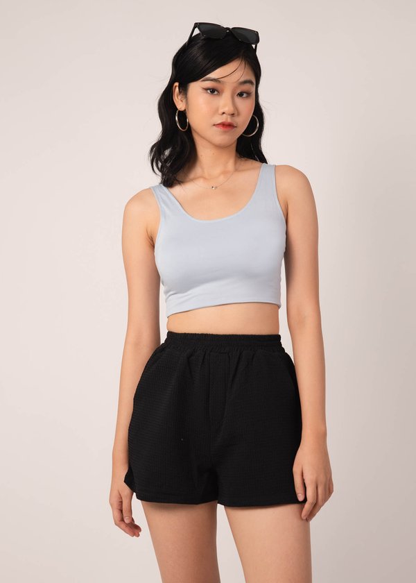 Comfiest Days Scoop Padded Top In Baby Blue