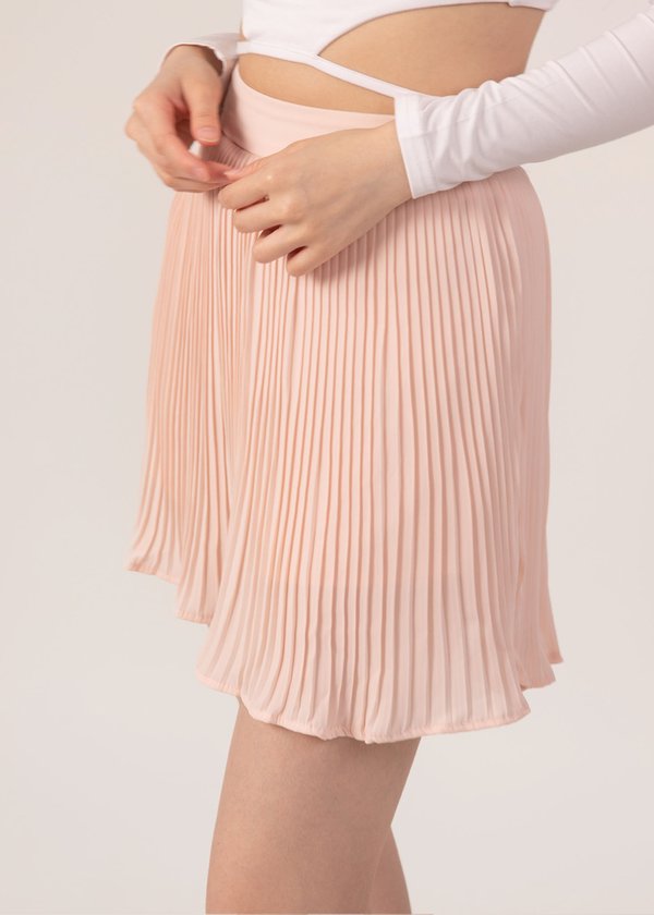 Blossom Pleated Skorts In Baby Pink