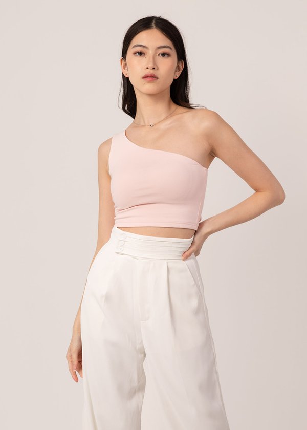 No Limit Toga Padded Top In Soft Pink