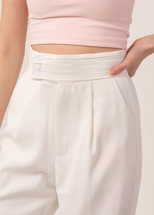 Brooke Highwaisted Pants in White