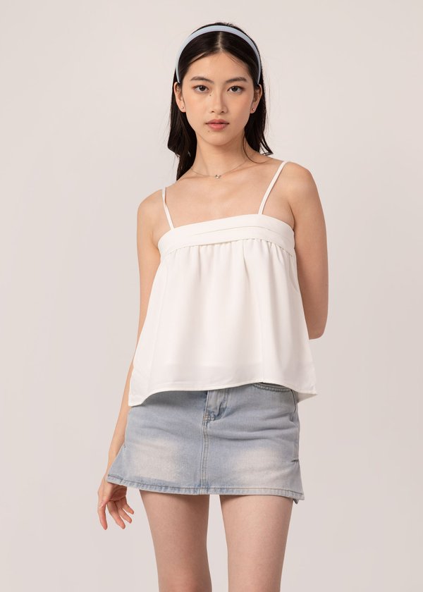 Anywhere With You Flowy Top in White
