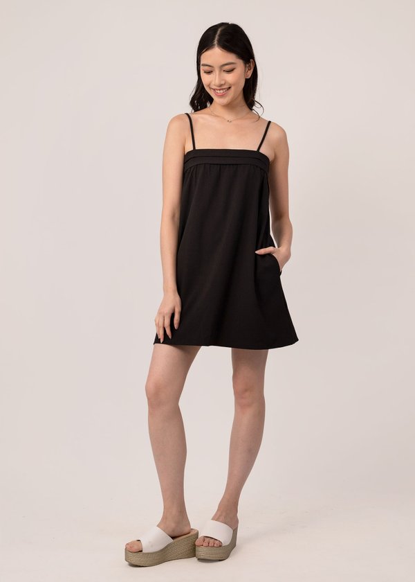 Anywhere With You Tent Dress in Black