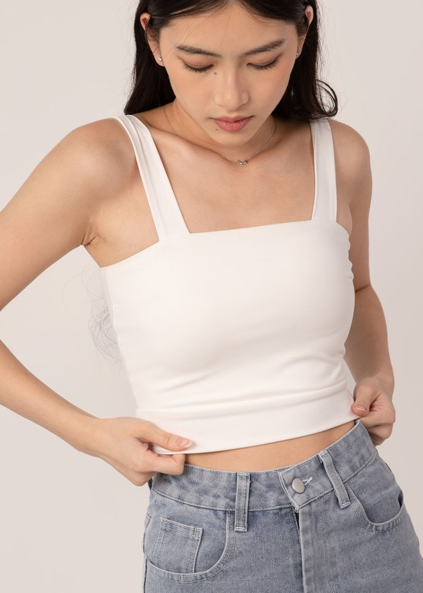 Kea Padded Top in White (ECO edition)