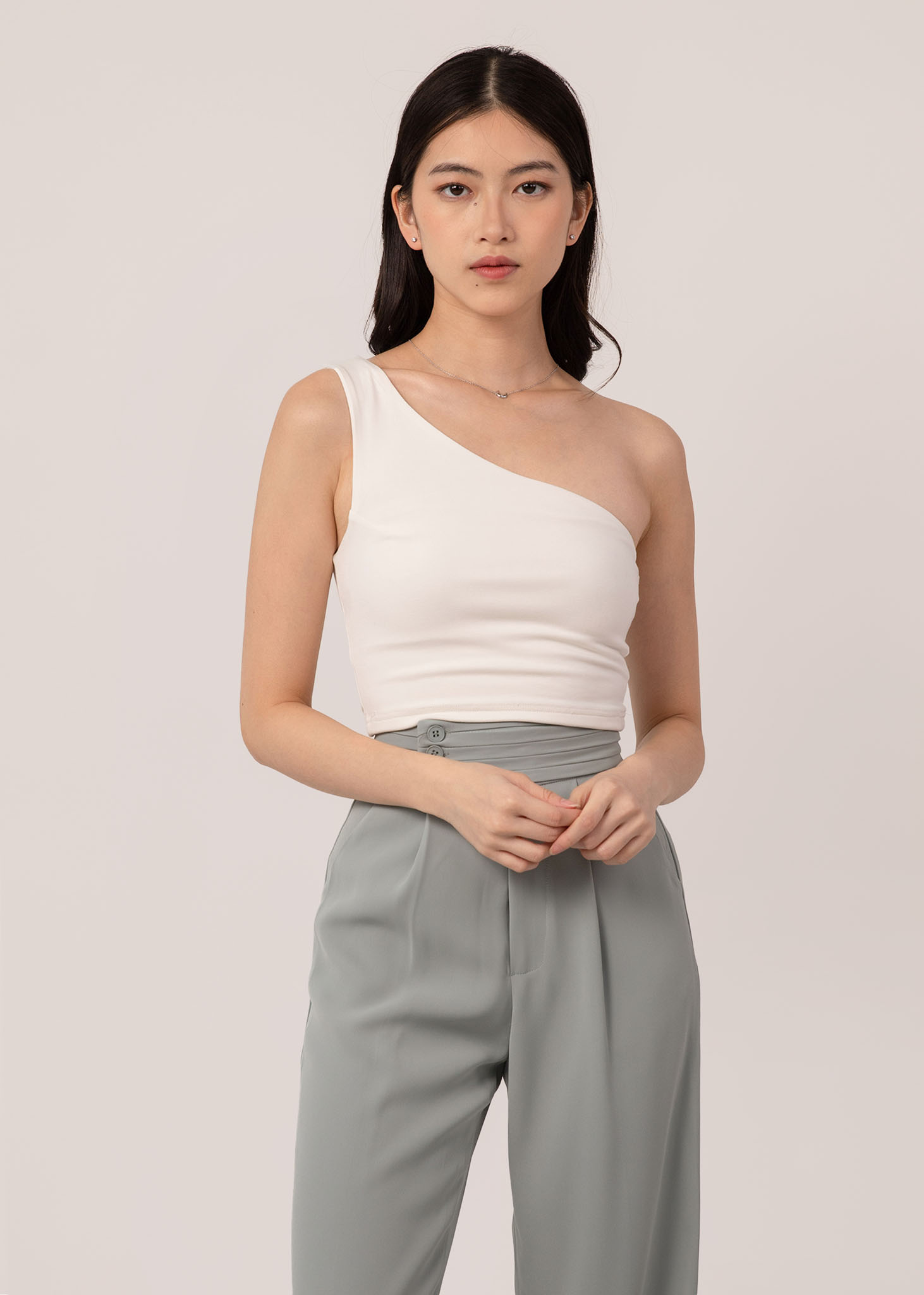 Chloe Double Strap Toga Top in Dusty Pink #6stylexclusive