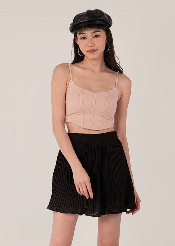 Core Corset Chic Top in Blush Pink