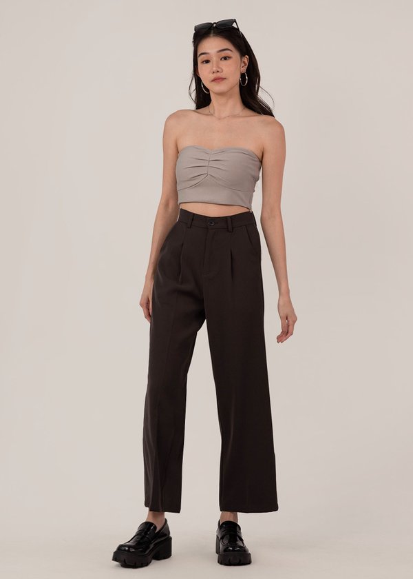 Timeless Highwaisted Pants in Charcoal Black