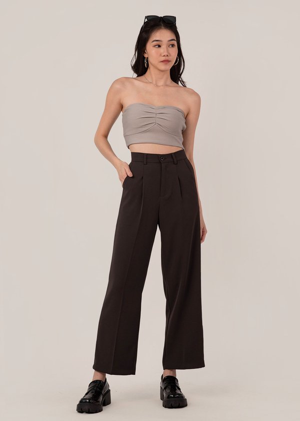 Timeless Highwaisted Pants in Charcoal Black