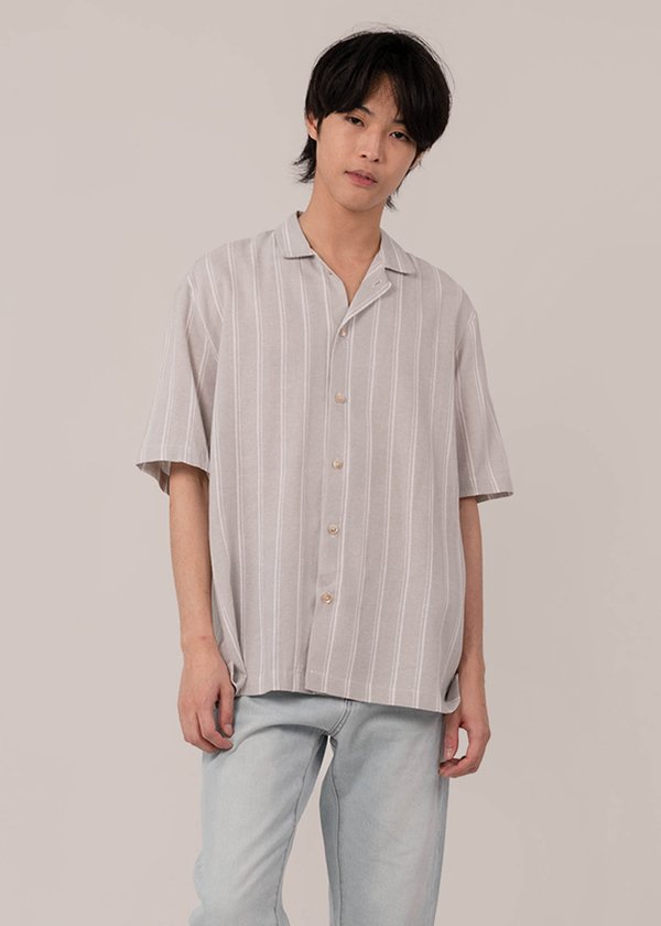 (MEN'S) Zero Gravity Stripes Shirt in Grey