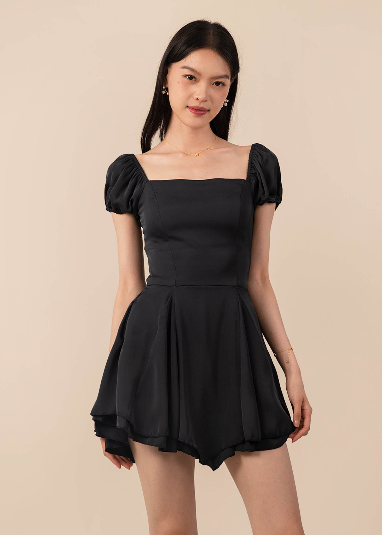 Just a Casual Playsuit in Midnight Black 6STYLE