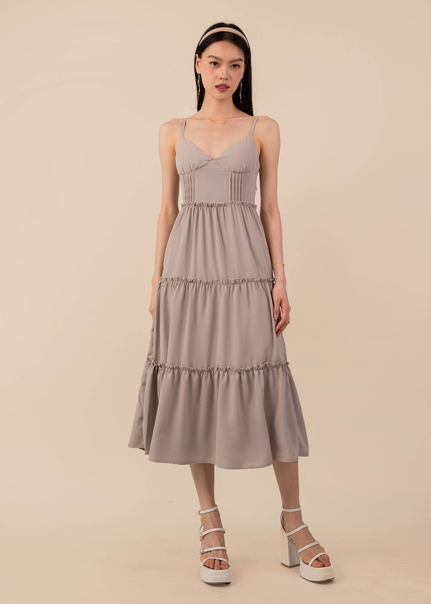 St. Yves Short Sleeve Midi Dress Cherry Blossom