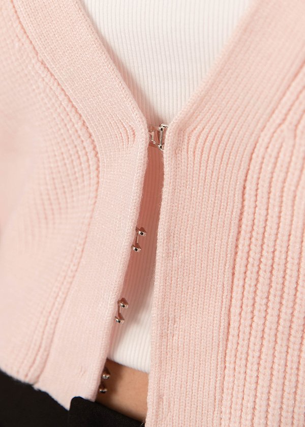 The Softest Bubble Cardigan in Soft Pink