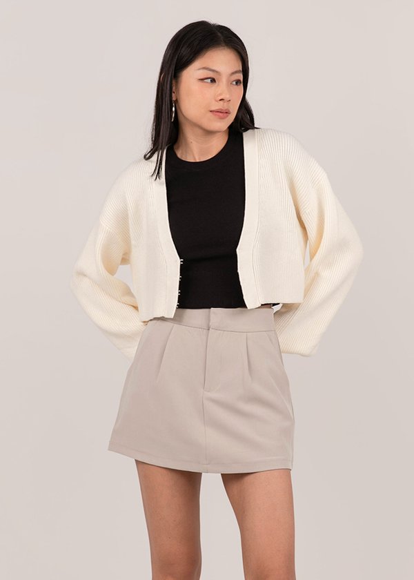 The Softest Bubble Cardigan in Off White