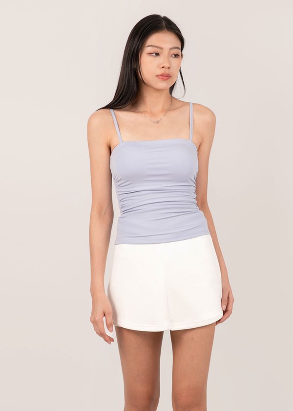 Ultra Soft Ruched Top in Periwinkle