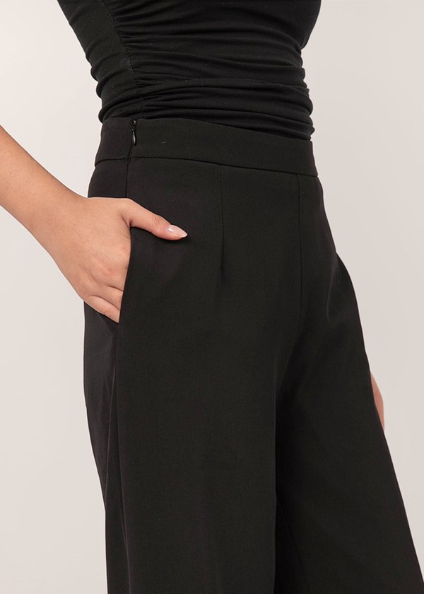 All Day Comfort Straight Cut Pants in Black