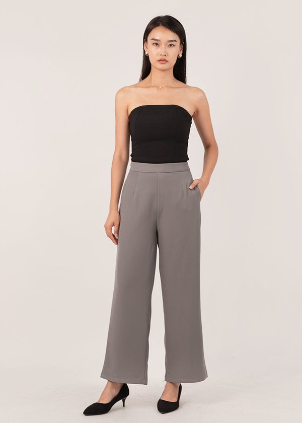 All Day Comfort Straight Cut Pants in Dove Grey