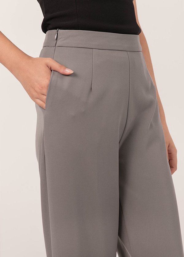 All Day Comfort Straight Cut Pants in Dove Grey