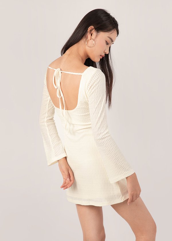 Zahara Bareback Dress in Buttermilk