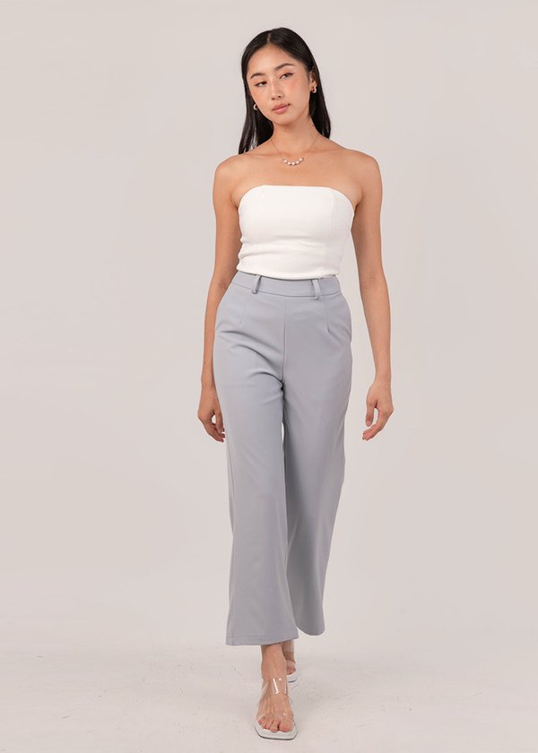 Refined Straight Cut Pants in Periwinkle