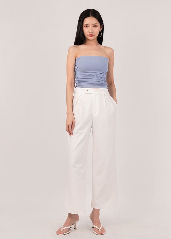 Show it off Straight Cut Pants in White