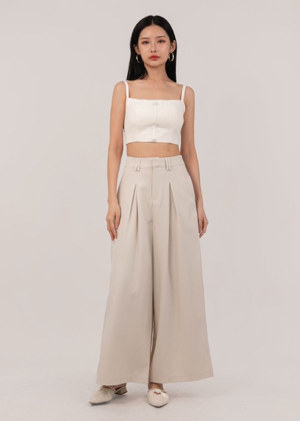 Freeform Wide Legged Trousers in Ecru