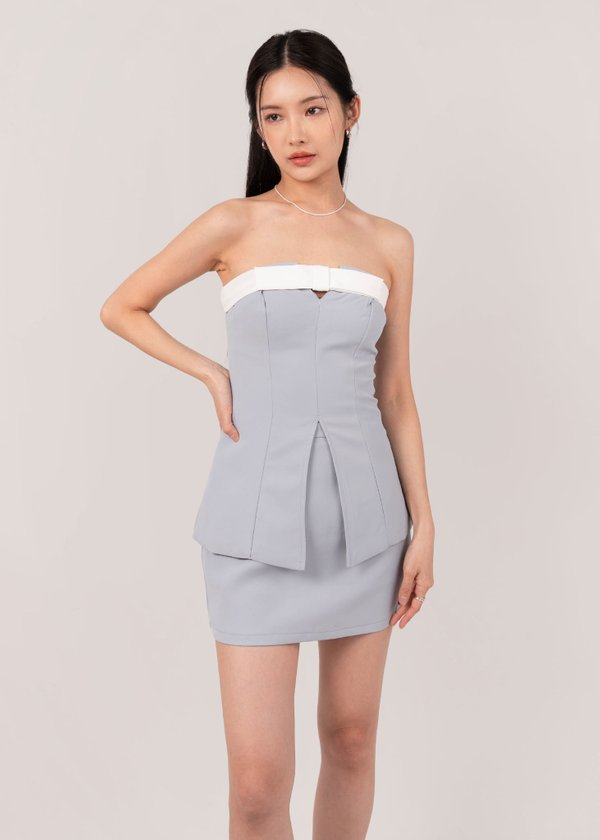 Gifted Bow-tied Top in Powder Blue