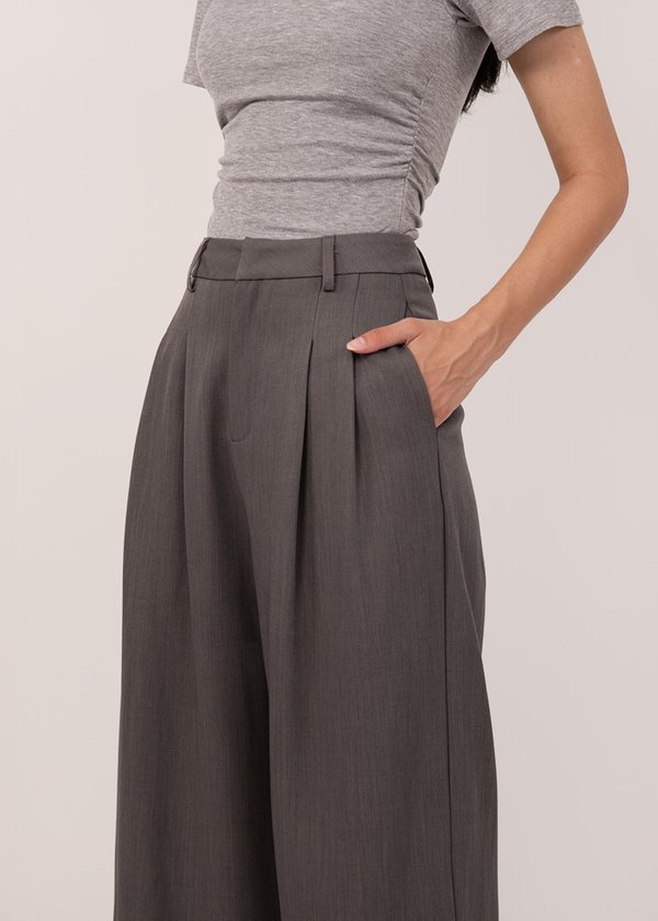 Accent Highwaisted Pants in Carbon Grey