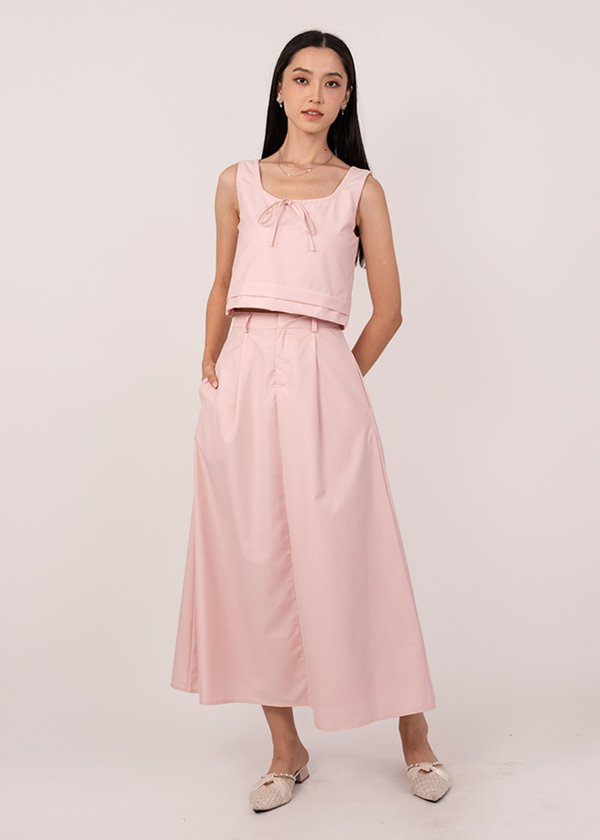 Aria Midi Skirt in Pink