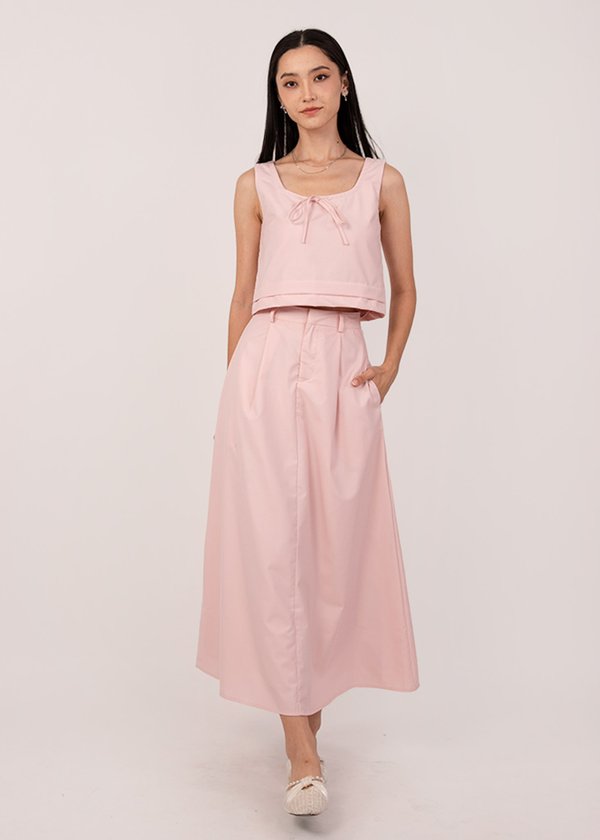 Aria Midi Skirt in Pink