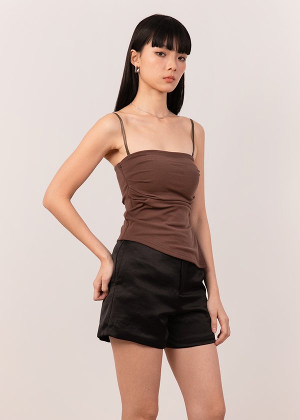Solid As Always Asymmetrical Top in Brown