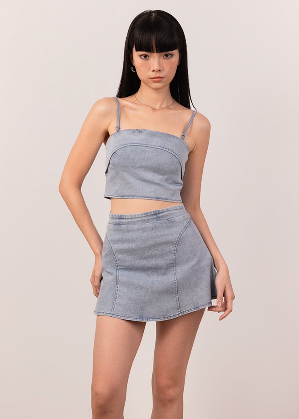 Stardust Denim Top in Light Denim
