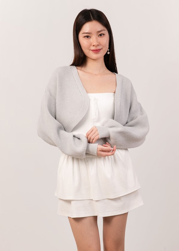 Snuggle It Up Cardigan in Ice Blue