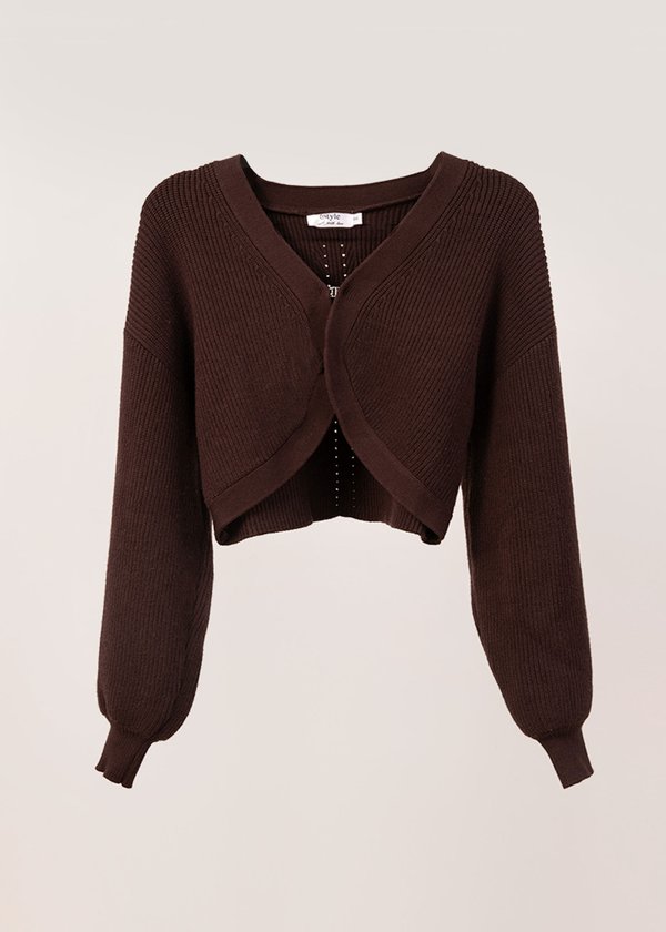 Snuggle It Up Cardigan in Brunette Brown