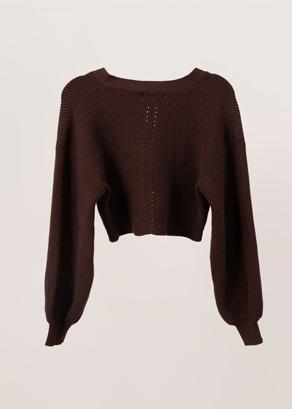 Snuggle It Up Cardigan in Brunette Brown