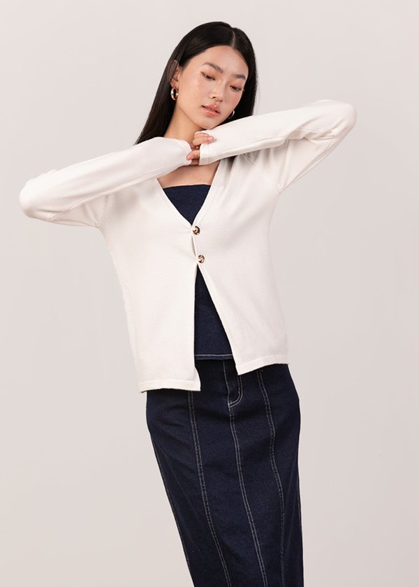 Softform Cardigan in White