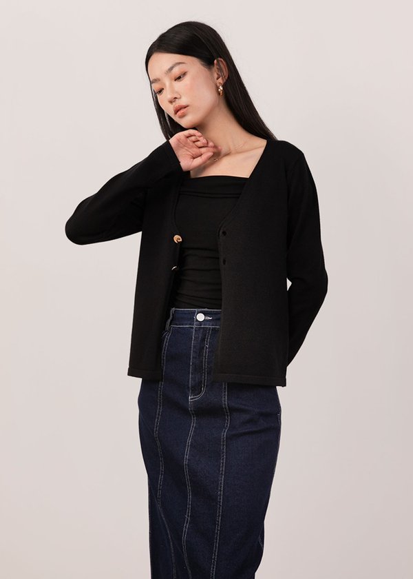 Softform Cardigan in Black