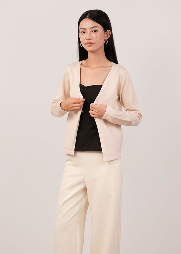 Softform Cardigan in Beige