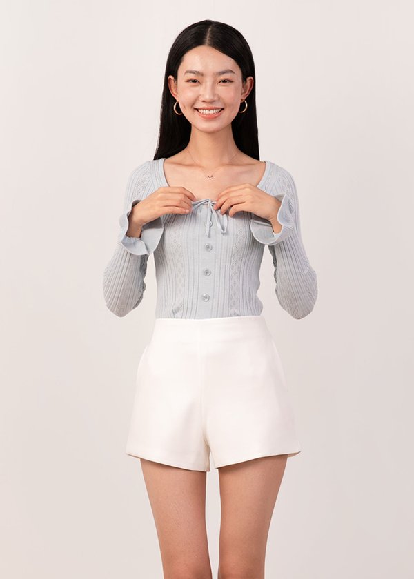 Hearthloom Ribbed Top in Powder Blue