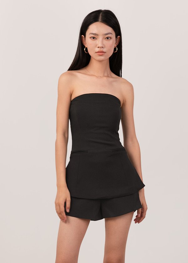 Poise Longline Top in Black