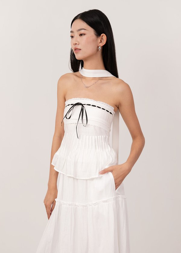 Sugarplum Lace Top in White